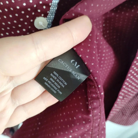 CLEARANCE Cactus Man Ricky Singh Dress Shirt Button Down Long Sleeves - Picture 14 of 16